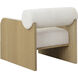 Coburn Rustic Oak / Eclipse White Lounge Chair